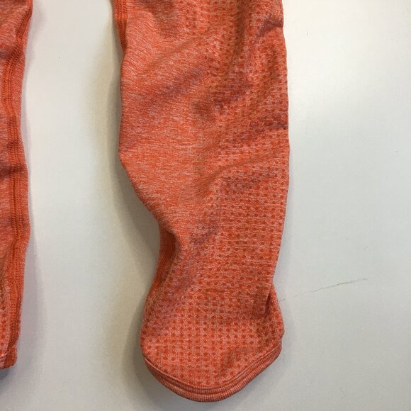 GYMSHARK Orange Zip Pocket Ruching Butt Enhancer Stretch Activewear Legging - Picture 6 of 14